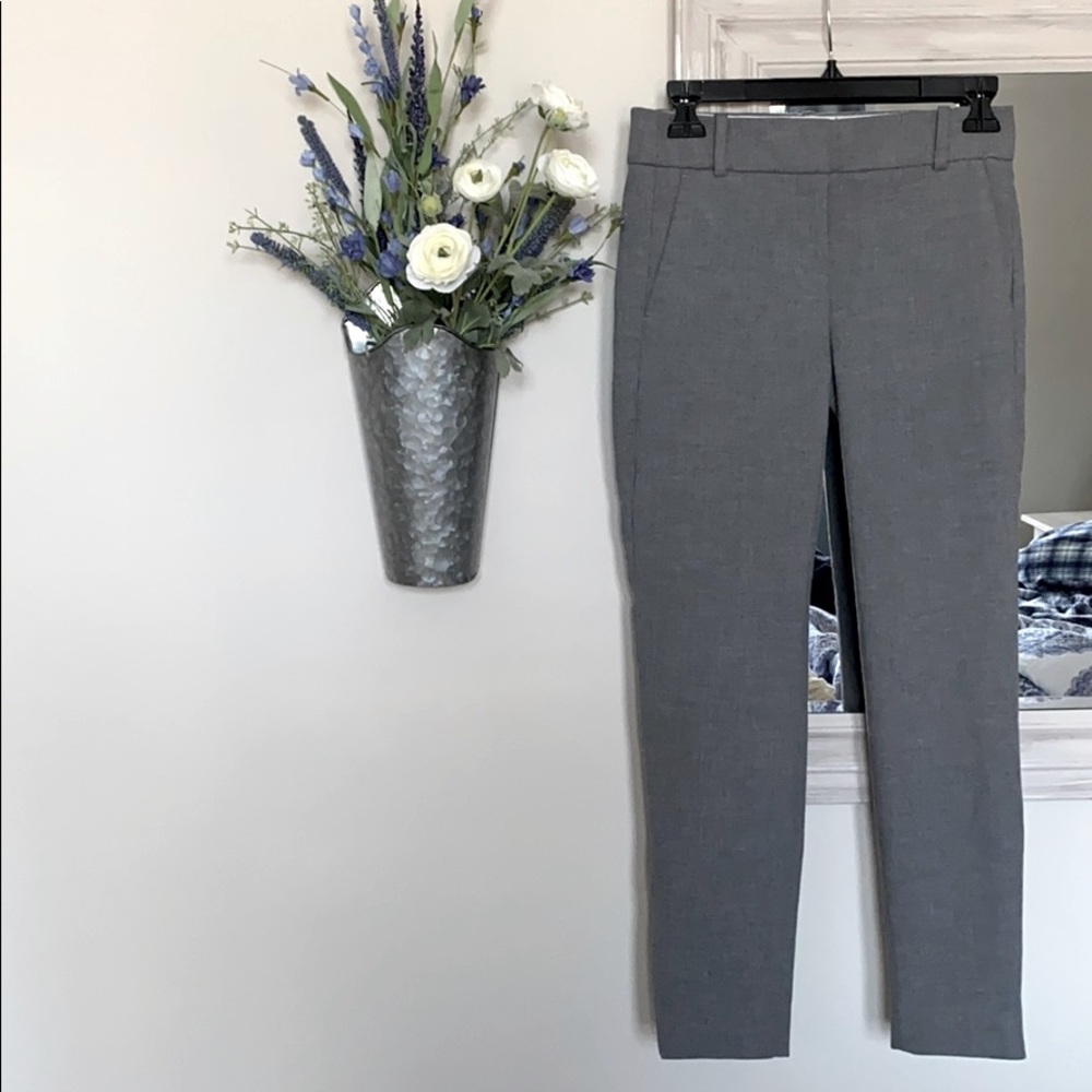 J. Crew Gray Cameron Ankle Cropped Pants